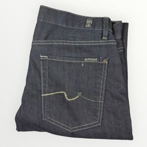 7 For All Mankind Men's Straight Jeans - Dark Blue